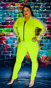 Neon Green Tracksuit