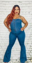 Load image into Gallery viewer, Baddie Denim Jumpsuit
