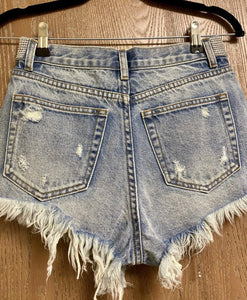 Diamond Denim Shorts