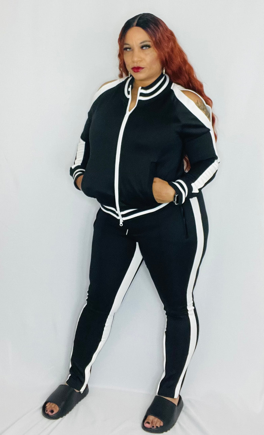 Cold Shoulder Tracksuit