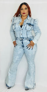 Acid Wash Jumpsuit